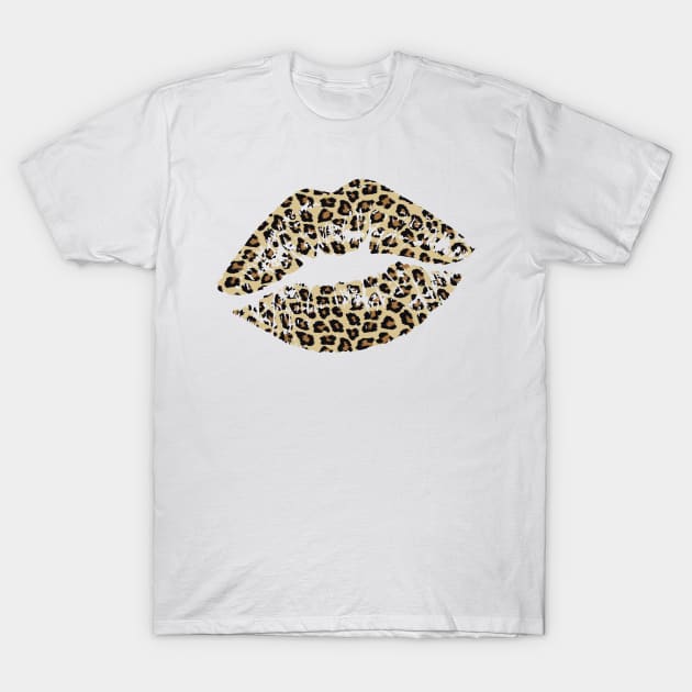 Leopard print Lips T-Shirt by Satic